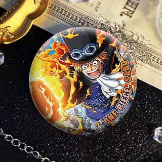 Huy hiệu và trâm cài cosplay One Piece (Luffy, Ace, Sabo, Zoro), phụ kiện thời trang, quà tặng bộ sưu tập