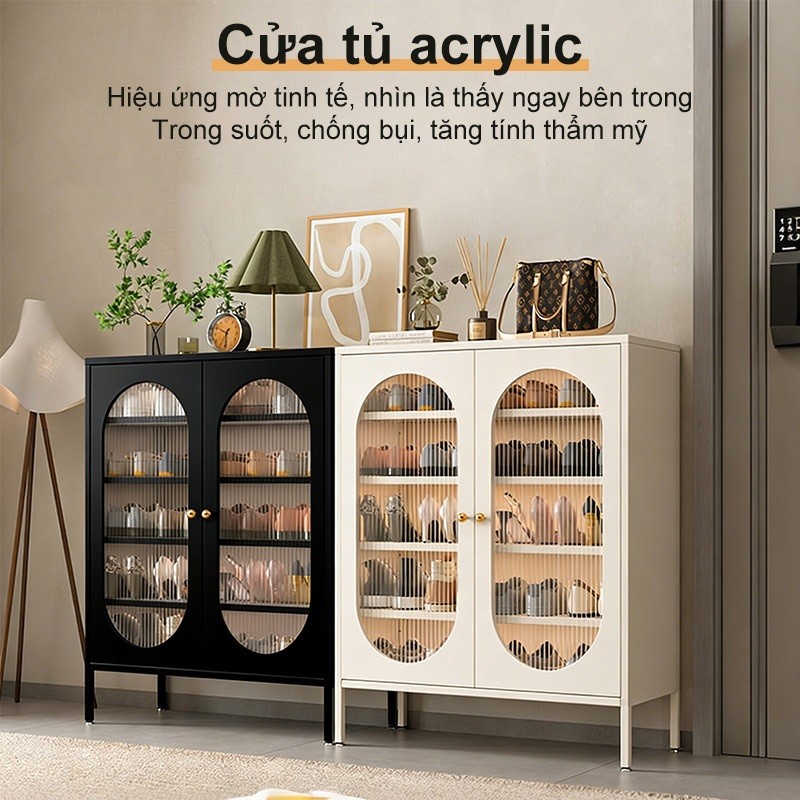 𝐎𝐥𝐢𝐟𝐞 Kệ Để Giày Dép Chống Bụi Kệ Giày Dép Nhiều Tầng Kệ Để Giày Vật Liệu Thép Cacbon Dày Kệ Để Dép Đa Năng