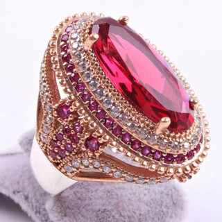 Nhẫn Ruby kim cương phong cách châu Âu và Mỹ mới nhất