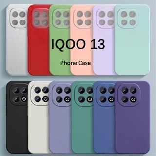 [Phong cách mới] Dành cho vỏ IQOO 13 Vỏ silicon chống rơi Full Case Vỏ điện thoại màu trơn cổ điển