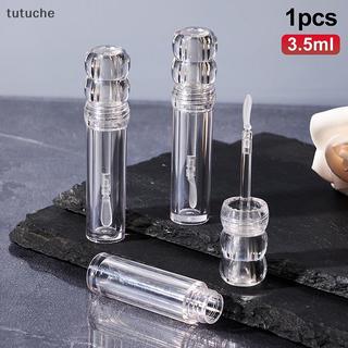 Tutu Trống 3.5ml Ống Son Bóng Trong Suốt Có Bàn Chải Silicon Tròn Mỹ Phẩm Son Bóng Ống Trong Suốt Son Dưỡng Môi Chai Có Thể Đổ Lại VN