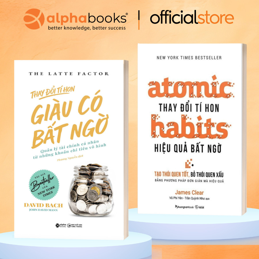 Sách - Lẻ/Combo: Thay Đổi Tí Hon Giàu Có Bất Ngờ - Thay Đổi Tí Hon Hiệu Quả Bất Ngờ (Alpha Books)