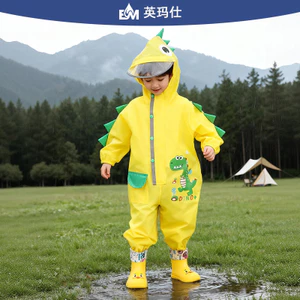 Áo Mưa Cho Bé Nam Nữ Trẻ Em Dễ Thương Mẫu Giáo Trẻ Em Một Mảnh Poncho26041003