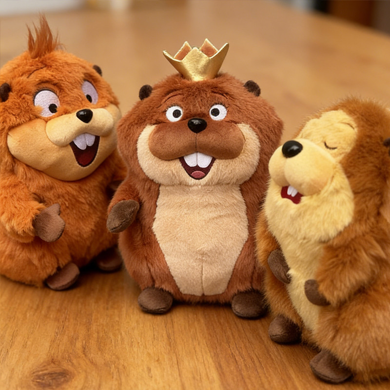 Anime Phễu Mabel Beaver Sang Trọng Búp Bê Kawaii Mềm Lông Tơ Hải Ly Nhồi Bông Động Vật Sang Trọng Đồ Chơi Quà Tặng Sinh Nhật Trang Trí Nhà