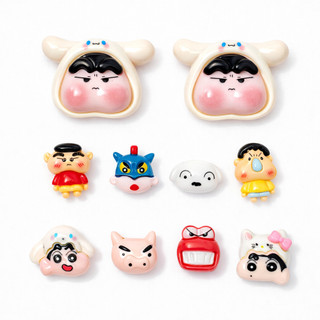 Set Charm Shin Biểu Cảm Má Hồng Siêu Cute, Shin Cosplay Ngộ Nghĩnh, Trang Trí Dép Đáng Yêu, Hot Trend 2026