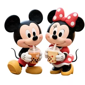 Dễ Thương Mickey Minnie Uống Trà Sữa Dán Tường Dán Tường Tự Dính Dán Xe Ô Tô Chống Thấm Nước Chống Nắng Phòng Trẻ Em Phòng Ngủ Nhà Cho Thuê 26.3.26