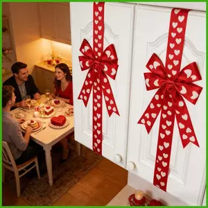 Tủ Nơ 6 Mảnh 39inch Ngày Lễ Tình Nhân Trang Trí Lớn Ngày Lễ Trái Tim Nơ Trang Trí Nhà Bếp Cho Tiệc Cửa wipqsvn