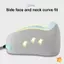 Gối Massage du lịch Gối hình chữ U bằng vải Cotton Bảo quản di động mềm Ne Hỗ trợ Bảo vệ Gối máy bay có thể giặt được Có thể tháo rời Chăm sóc cột sống cổ tử cung mới