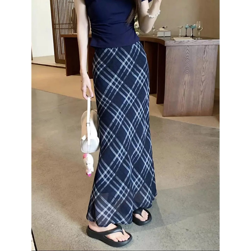 SUXI Váy kẻ sọc phong cách giản dị dành cho nữ mùa hè 260414