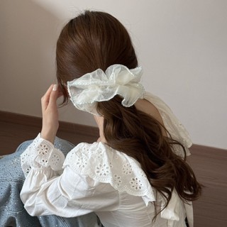 Dây buộc tóc phong cách Hàn Quốc ngọt ngào, làm từ sợi lưới cao cấp với thiết kế ruột lớn mang lại cảm giác thoải mái.