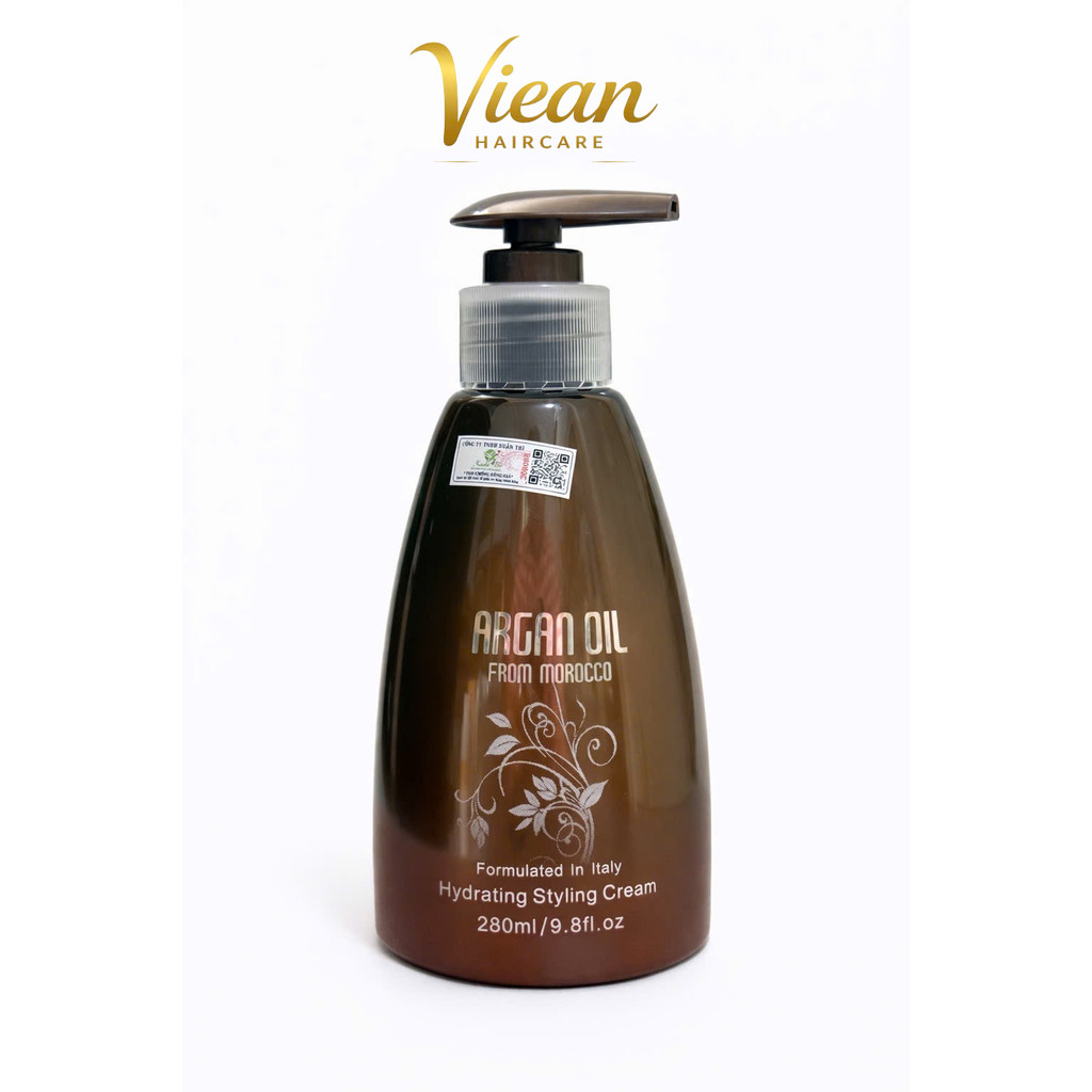 Gel Tạo Kiểu Dưỡng Tóc Argan Oil From Morocco 280ml Vuốt Tóc Uốn, Giữ Nếp Tự Nhiên & Phục Hồi Hư Tổn