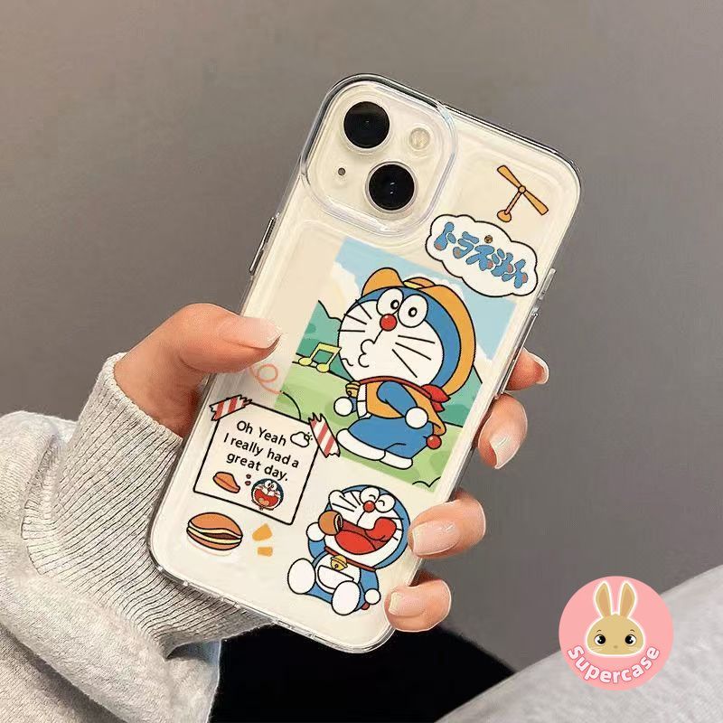 Ốp Điện Thoại Doremon Dễ Thương Cho Redmi Note 15 14 13 Pro Plus 12 Turbo 11 Pro Plus 11E 11 SE 11T Pro Plus 11S 4G 5G Vỏ Hoạt Hình Dorayaki Cowboy Ốp Lưng Mềm