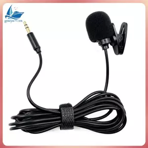 Micrô Lavalier Âm thanh nổi Mic có dây Mini Cắm 3,5 mm cho Card âm thanh Máy ảnh PC Máy tính để bàn 2M
