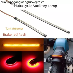 Đèn Phanh Xe Máy Bật Tín Hiệu Chạy Nước Đèn Sửa Đổi Xe Tay Ga Dẫn Tích Hợp Chống Thấm Nước Nhấp Nháy Phanh Phụ Trợ Thanh Đèn