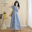 Váy bà bầu mùa hè Plus Size Váy dáng rộng thông thường