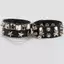 Vòng Tay Punk Gothic Đầu Lâu Da PU và Kim Loại cho Nam Nữ