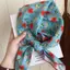 Khăn quàng đầu in hoa nhẹ dành cho nữ thoáng khí mùa hè Khăn lau mềm mại thoải mái cho bãi biển Sử dụng ngoài trời mới