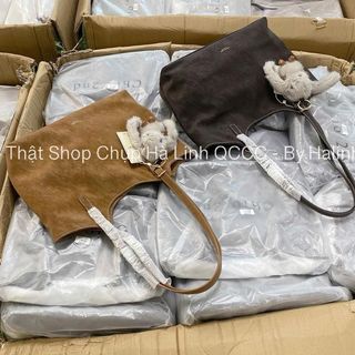 Túi Bigsize Da Lộn Chio Kèm Charm Thỏ HS318
