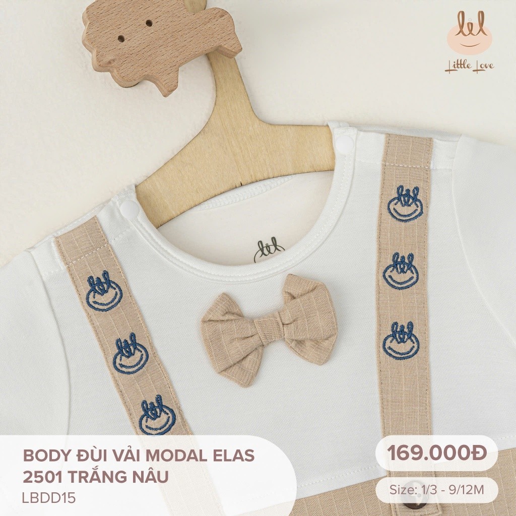 Bộ body đùi chất liệu modal dành cho bé Lil little Love (LBDD15)