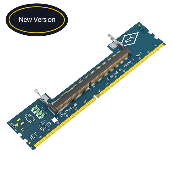 Laptop MỚI DDR4 Bộ kiểm tra thẻ nhớ Bộ chuyển đổi RAM Laptop SO DDR4 sang máy tính để bàn RAM DDR4 Bộ chuyển đổi Cài đặt ngược cho máy tính PC