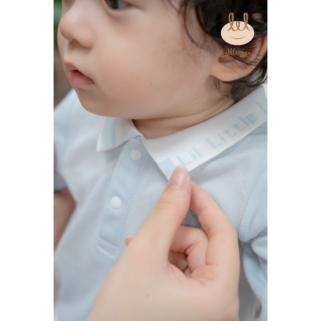 Áo Polo cá sấu dài tay cổ dệt dành cho bé Lil Little Love (DADT01)