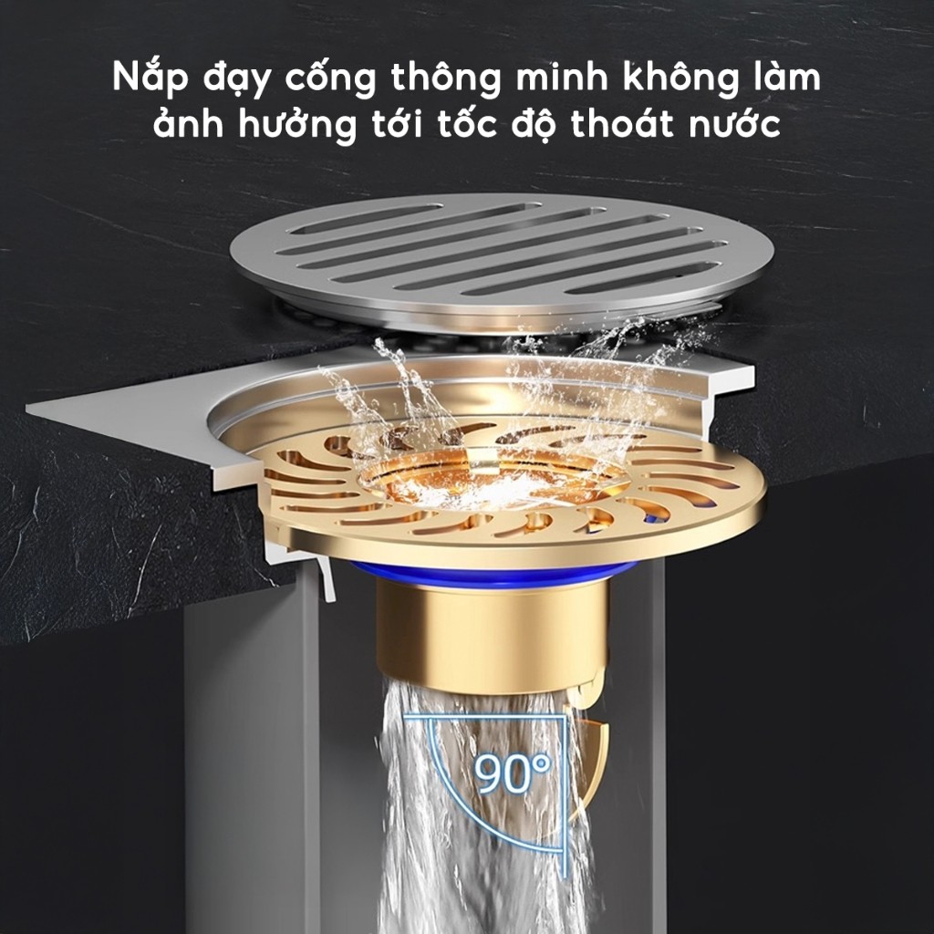 Nắp cống thoát nước ngăn mùi hôi nhà tắm Nắp đậy cống chống côn trùng nhà bếp nhà vệ sinh