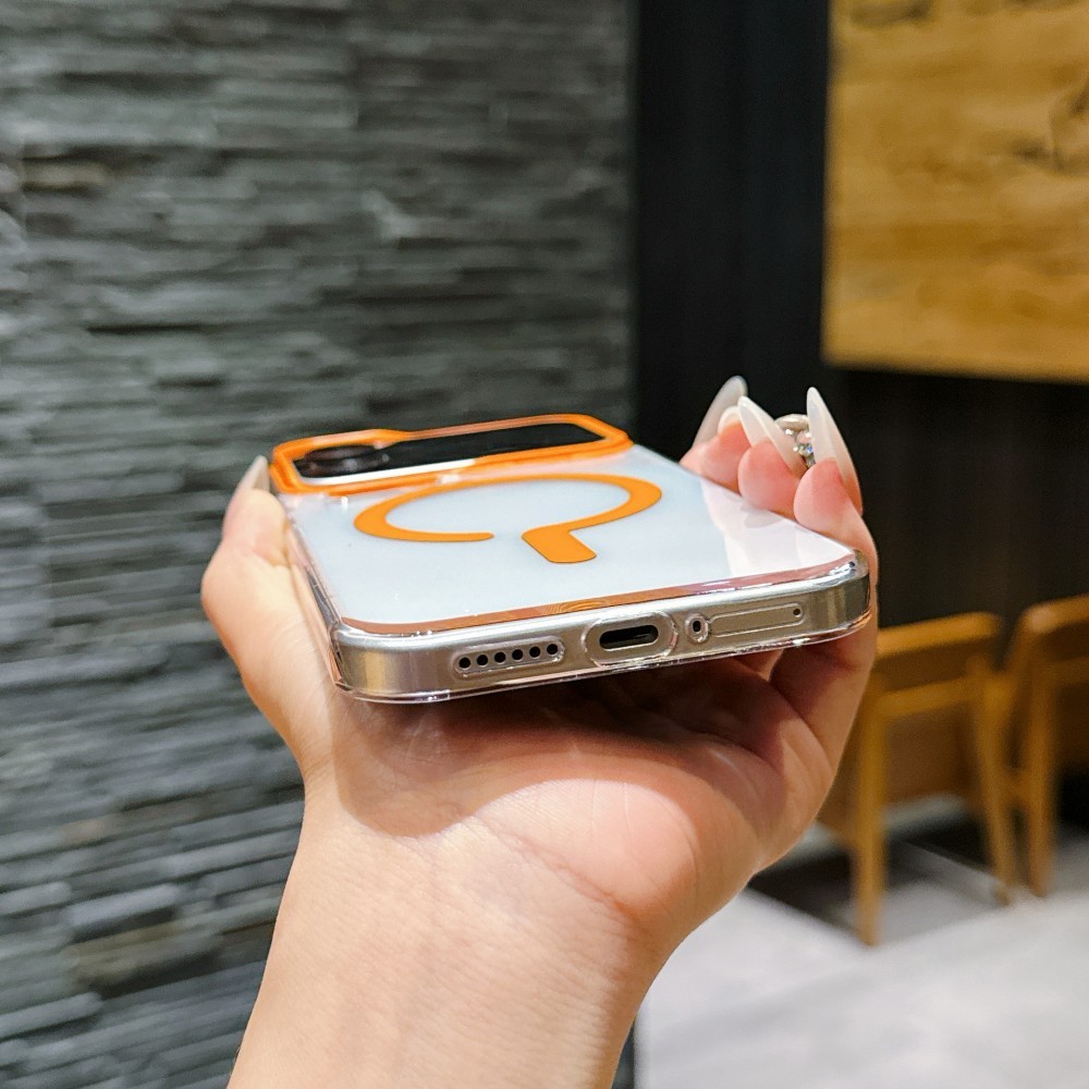 Ốp điện thoại thiết kế từ tính trong suốt cao PC cứng Thích hợp cho Xiaomi 17 15 14 15s Pro 17 Pro Max 15 14 Ultra Chống trượt Chống rơi Vỏ điện thoại thời trang đơn giản