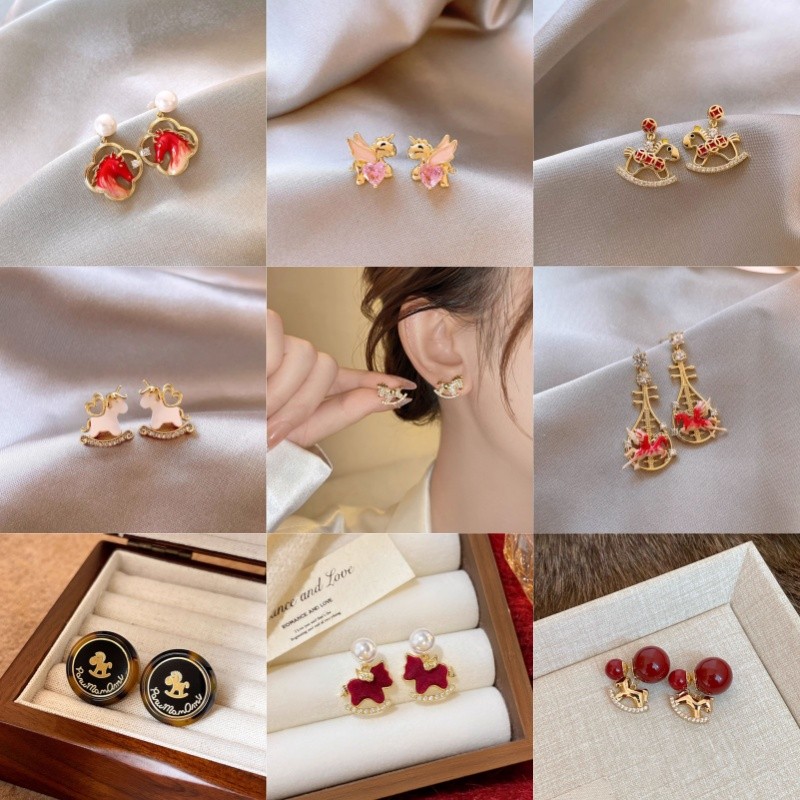 Bông Tai Pony Sang Trọng Cao Cấp, Thiết Kế Tinh Tế