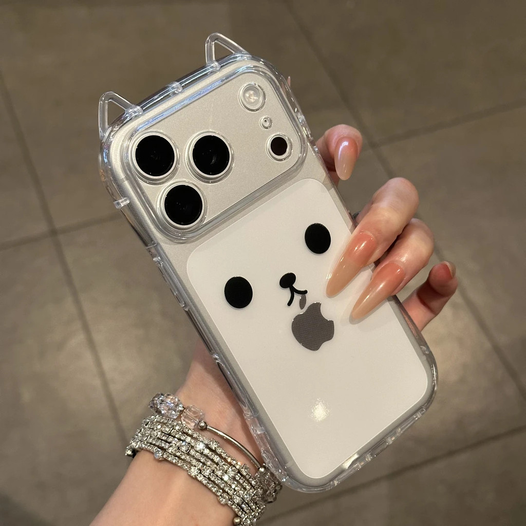 Đơn Giản Dễ Thương Dễ Thương Đồng Hồ Dễ Thương Thích Hợp Cho Apple 17Promax Tai Mèo Vỏ Điện Thoại IP16 Trong Suốt 15 Chống Sốc142025.12.24