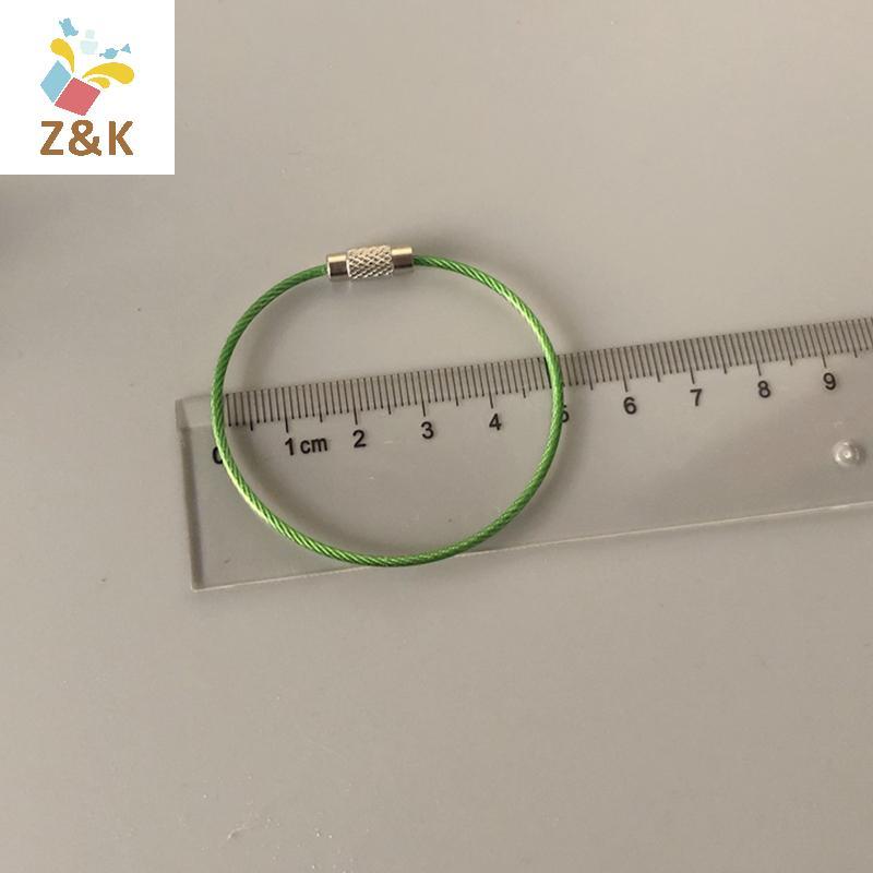 ZK 10 Chiếc Móc Khóa Thép Không Gỉ Carabiner Móc Khóa Dụng Cụ Ngoài Trời Dây Móc Khóa VN