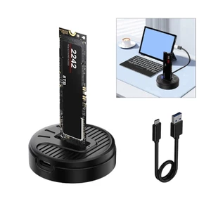 Yoo Plastic M 2 NVMe Enclosure Type C 10Gbps Tốc độ truyền tản nhiệt Dễ dàng lắp đặt cho 2230 2242 2260 2280
