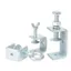 YUJINI 1 Cái U Kẹp, Nhiều Đầu Hình Chiều Cao Mở 20-130MM Kẹp Loại C, Bền Dày Cố Định Cố Định Thiết Bị Kẹp Thép Carbon Mạ Kẽm