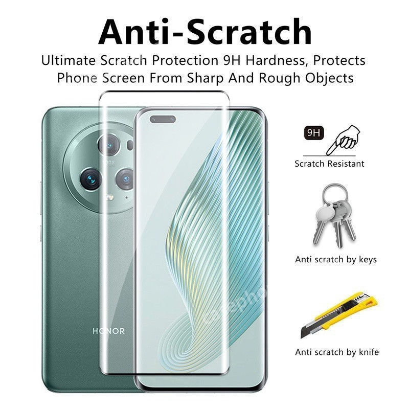 Dành Cho Honor Magic 7 6 5 4 Pro Magic5 Lite Magic6Pro 5G 2024 Bảo Vệ Màn Hình Cong Chống Trầy Xước Độ Cứng 9H Full Cover Kính Cường Lực HD Clear View Phim Bảo Vệ