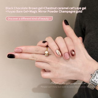 [ANNIES] Bộ kết hợp Caramel Amber Nail Polish Keo dán mắt mèo trắng phổ biến