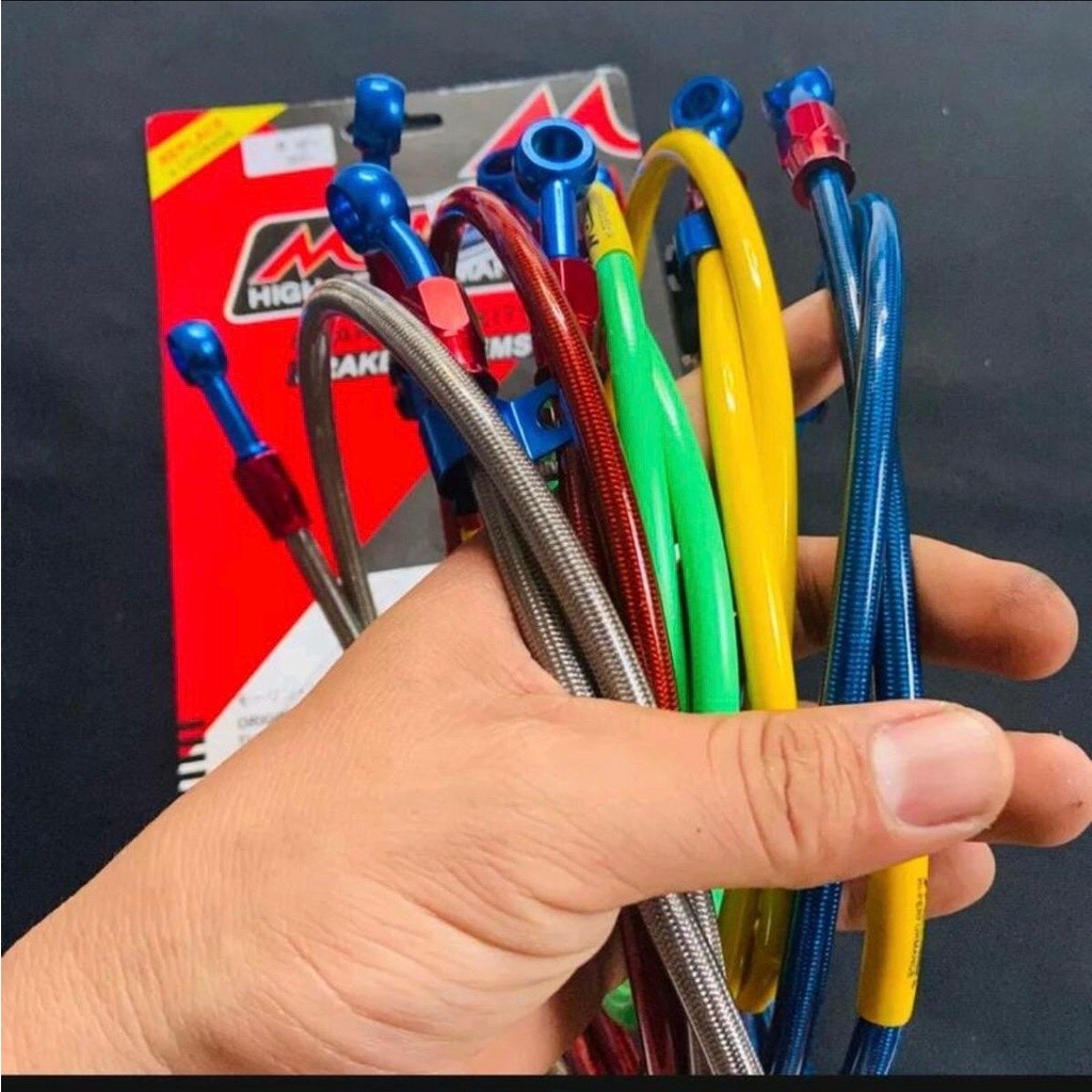 Dây dầu phanh đa dụng, tương thích nhiều xe，Dây dầu phanh， đầu nhôm，Dây dầu