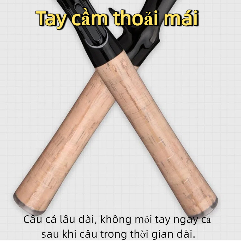 Cần Câu Lure Chống Xoắn Cao Cấp - Carbon Siêu Nhẹ Bền Bỉ - Thiết Kế Cân Bằng Cho Mọi Địa Hình Câu