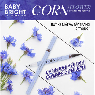 Bút Kẻ Mắt Và Tẩy Trang 2 Trong 1 Baby Bright Cornflower Eyeliner & Remover 0.5ml + 0.5ml