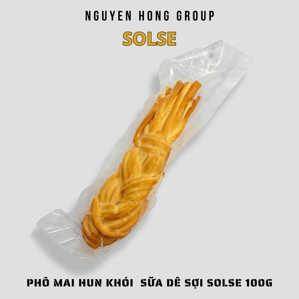 Phô mai hun khói mặn sữa dê sợi SOLSE 100g phomai ăn vặt xé sợi cheeze