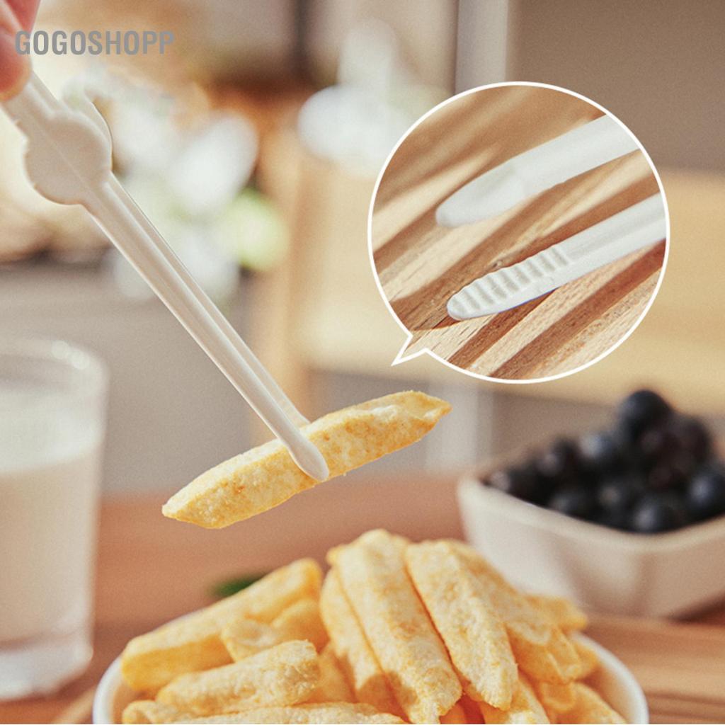 Gogoshopp Kẹp Cho Trẻ Em Ăn Nhẹ Đũa Nhựa Kẹp Chắc Chắn Đa Năng Chip Nhỏ Tiện Lợi Món Khai Vị Phục Vụ Thức Ăn Đá Viên Trà Tiệc Cà Phê Và Lọ