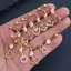 Nhẫn buộc bụng hình trái tim Zircon từ thép không gỉ, gợi cảm và phù hợp khi đi biển