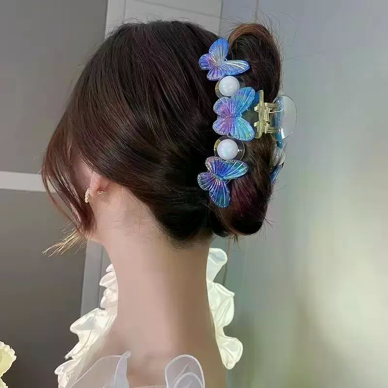 Đinh tóc Mori cao cấp với ngọc trai và bướm - Phong cách sang trọng cho mọi dịp