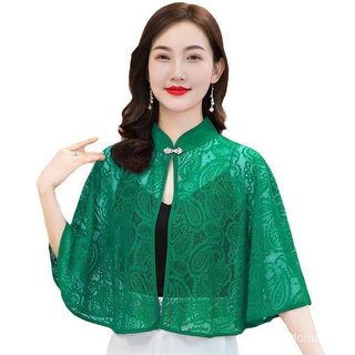 Khăn choàng ren sheer phong cách Trung Quốc, thanh lịch, phù hợp với váy