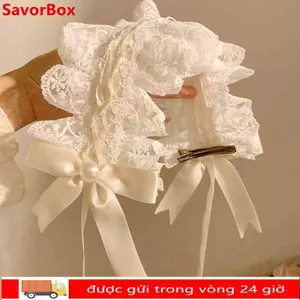 Saviorbox Quấn Đầu Gothic Nơ Tai Mèo Cho Cosplay - Phụ Kiên Tóc Phong Cách Băng Đô