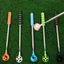 Dụng cụ nhặt bóng golf LACYESUK, Dụng cụ lấy bóng golf bằng kính thiên văn hai mặt có thể điều chỉnh, Lỗ vuông có thể mở rộng ổn định Tay cầm chống trượt Dụng cụ nhặt bóng golf bằng kính thiên văn