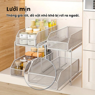 Giá Rẻ Kệ Đựng Gia Vị Tủ Bếp 2 Tầng Lấy Ra Dễ Dàng Cho Tủ Bếp Kệ Đa Năng Đẹp/Thẩm mỹ Kệ Lấy Ra Đa Năng Cho Tủ Bếp Nhỏ