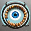 Vòng tay hạt mắt hổ Evil Eye - Đá sọc mắt hổ thủ công - Blue Evil Eye Accent - Miếng đệm kim loại - Unisex Daily Wear Travel