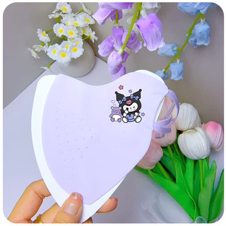 Mặt nạ chống nắng Kuromi Melody cho trẻ em với chất liệu Ice Silk mỏng nhẹ, dễ giặt sạch, bảo vệ khỏi tia UV, phù hợp từ 2 đến 9 tuổi.