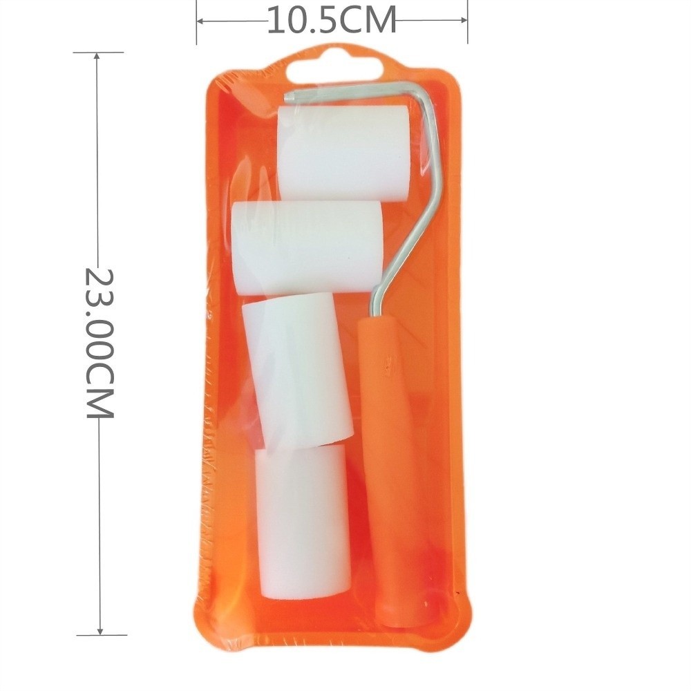 Bộ con lăn sơn NOTE1, Bộ cọ con lăn xốp mịn 2 inch, Dụng cụ vẽ tường đa chức năng thay thế chống rách chuyên nghiệp Sửa chữa tường