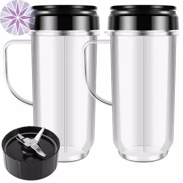5 Chiếc Máy Xay Sinh Tố Cốc Thay Thế Cao 22oz Máy Xay Sinh Tố Có Nắp Lật Top To Go Lưỡi Chéo BPA Free Máy Xay Sinh Tố Cốc Và Lưỡi Có Tay Cầm Máy Xay Sinh Tố Thay Thế Phần Tương Thích SHOPTKC0955