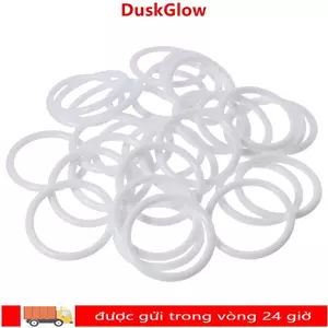 DUSKGLOW - Bộ 30 Vòng Tròn Dreamcatcher Màu Trắng, Kích Thước 60mm, Dành Cho Đồ Dùng Bắt Giấc Mơ